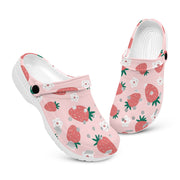 hippieartzone - Pink Fruit Strawberry Pattern Clogs for Men and Women 