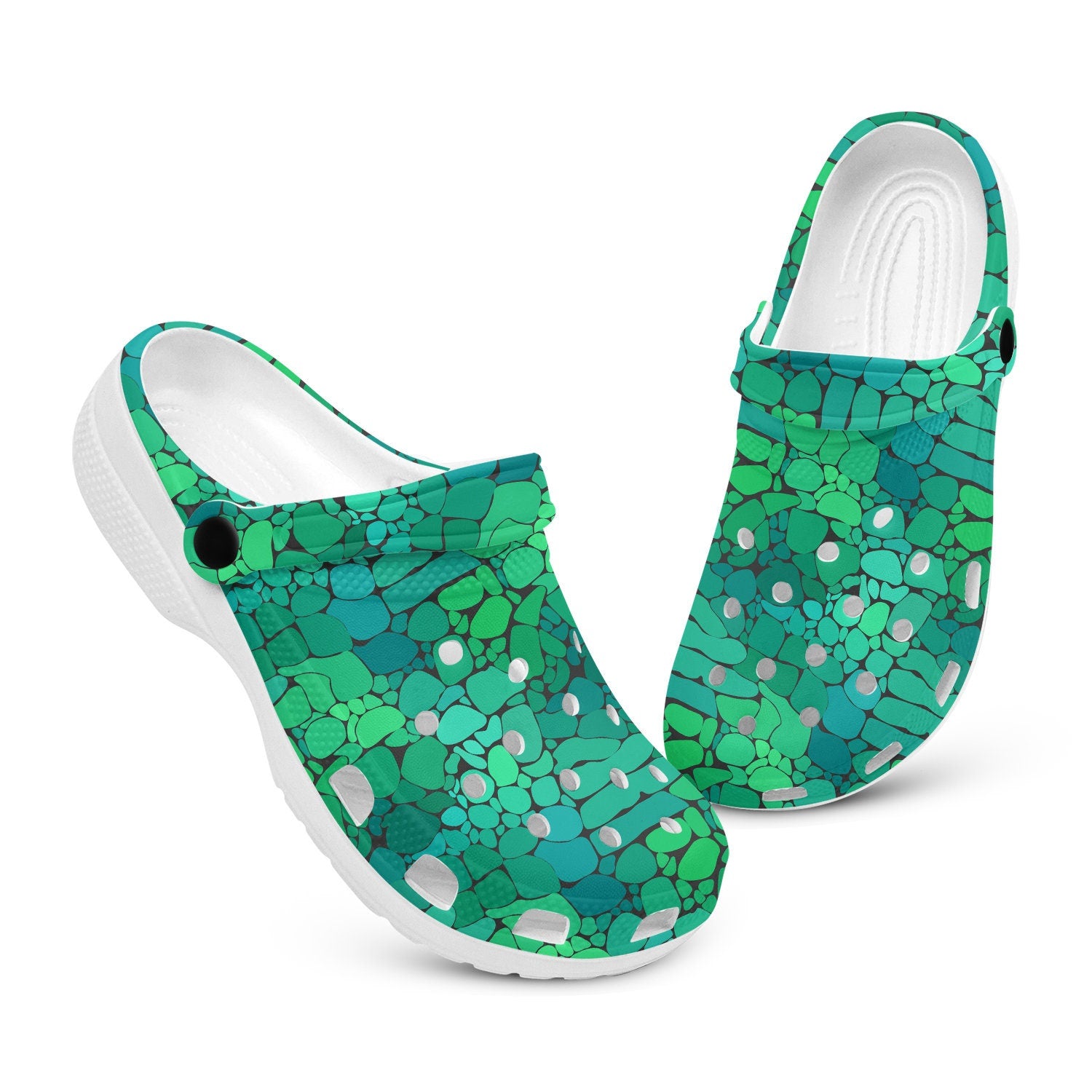hippieartzone - Alligator Skin Animal Clogs for Men and Women 