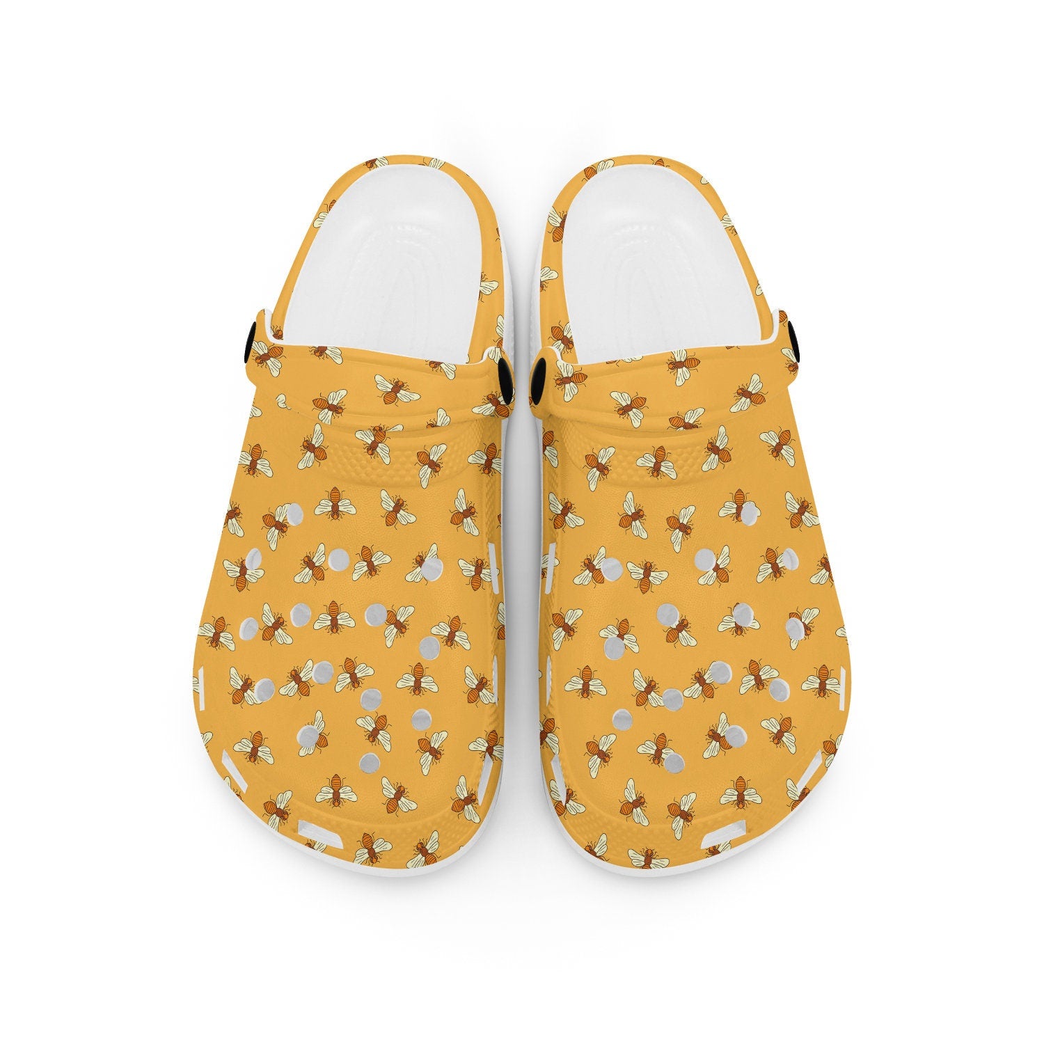 hippieartzone - Bees Insect Animal Clogs for Men and Women 