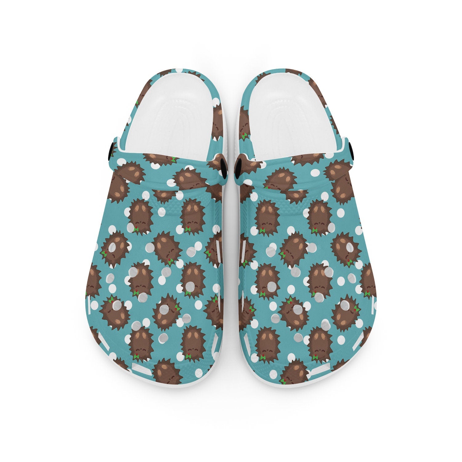 hippieartzone - Cartoon Hedgehog Animal Clogs for Men and Women 