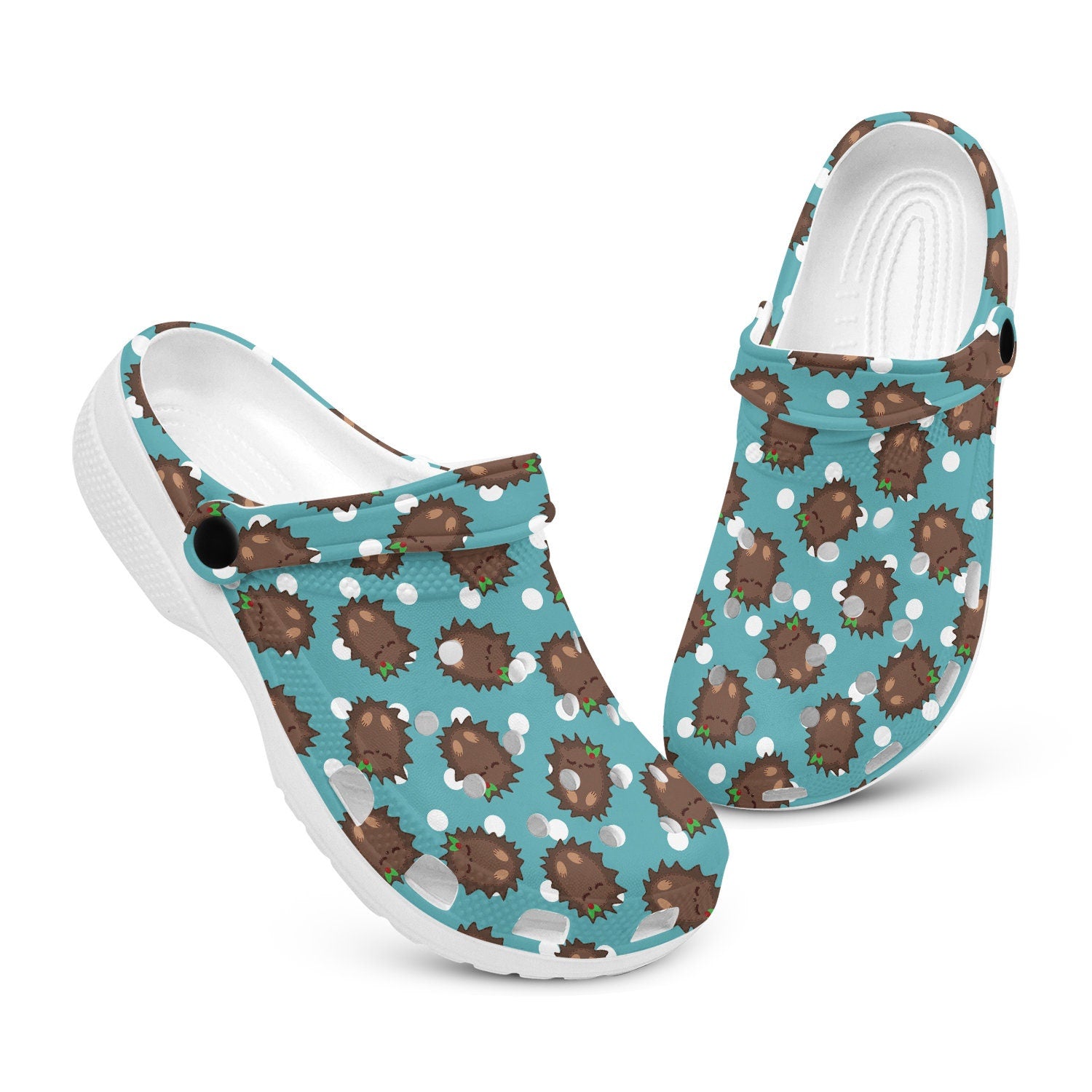 hippieartzone - Cartoon Hedgehog Animal Clogs for Men and Women 