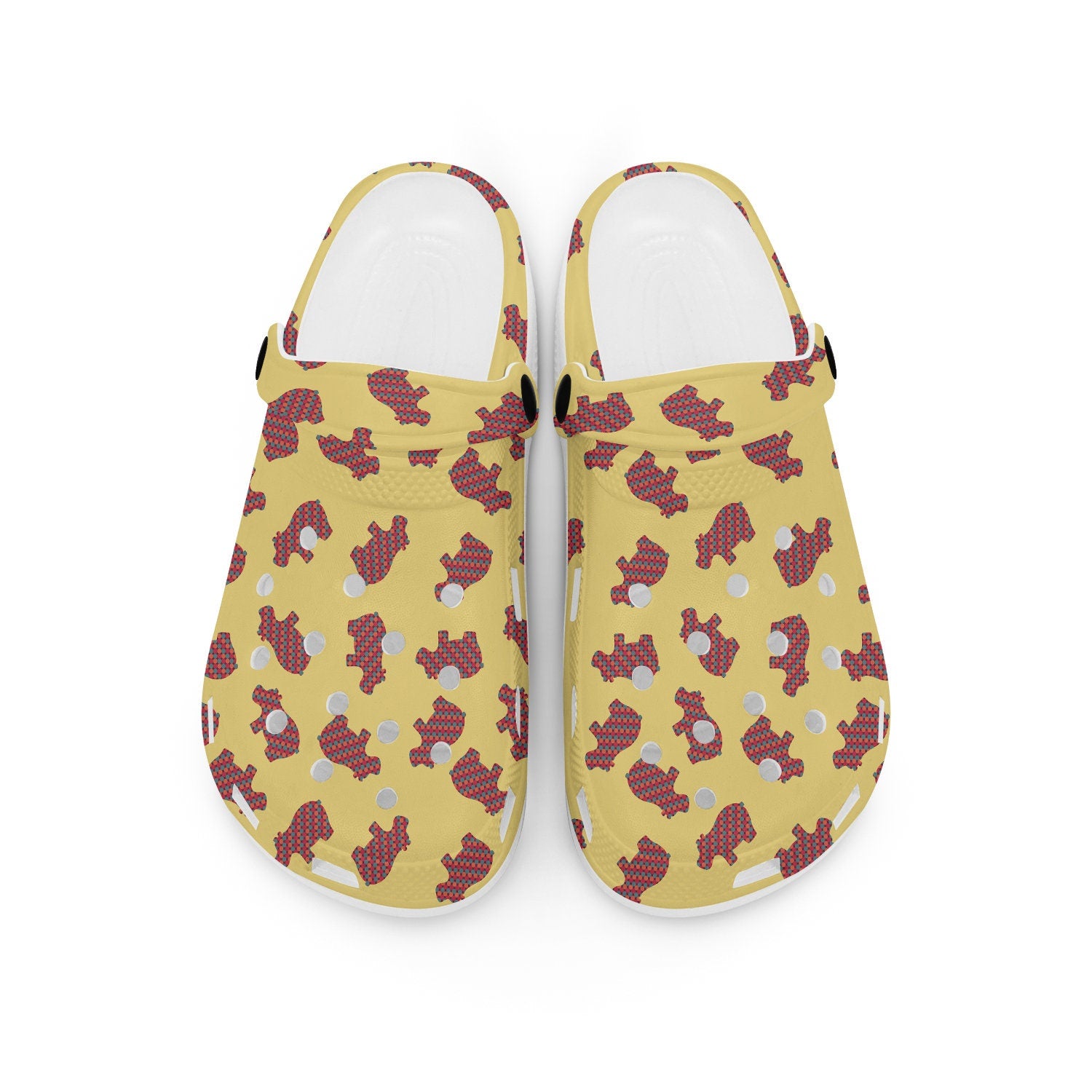 hippieartzone - Circles Hippo Animal Clogs for Men and Women 
