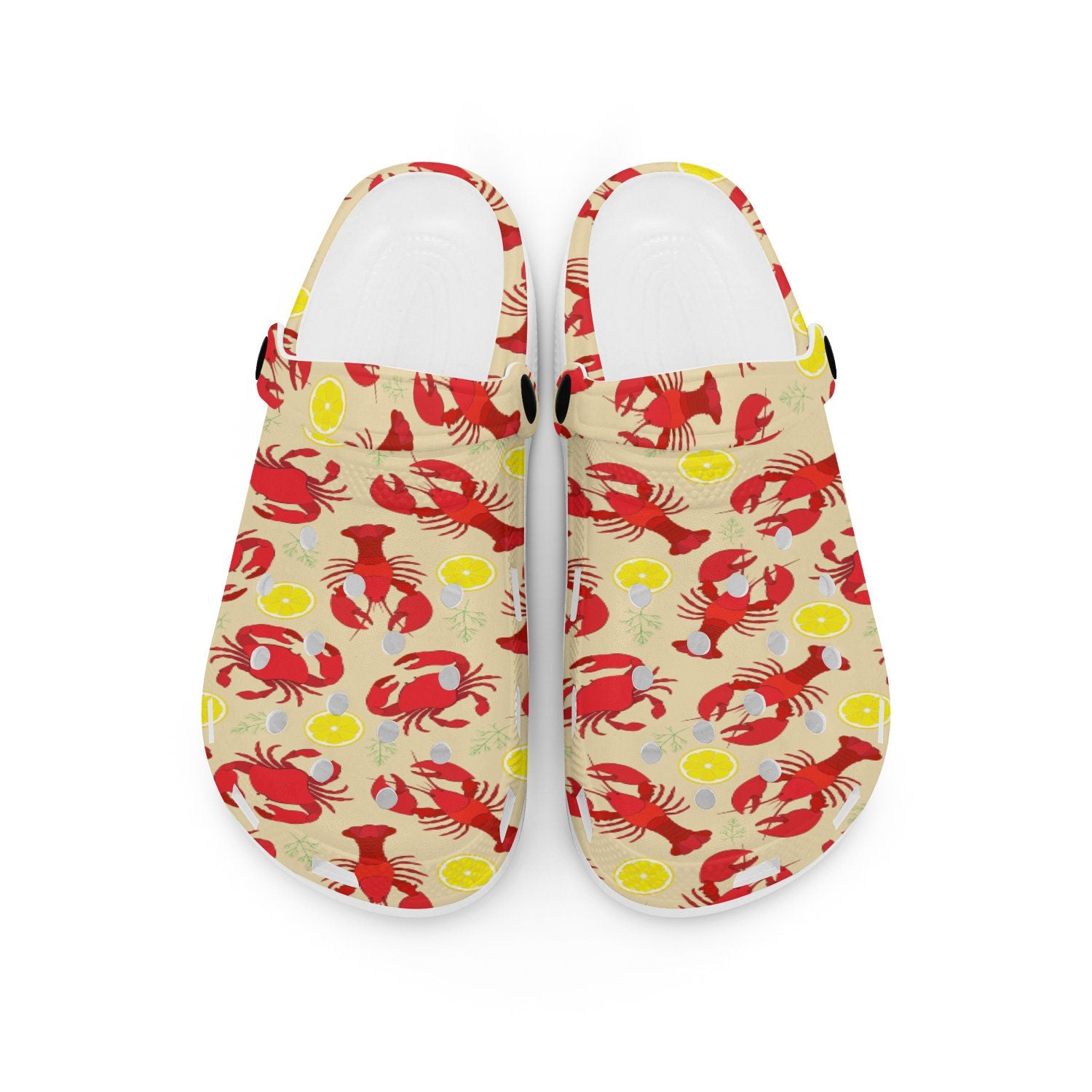 hippieartzone - Crab -Lobsters Animal Clogs for Men and Women