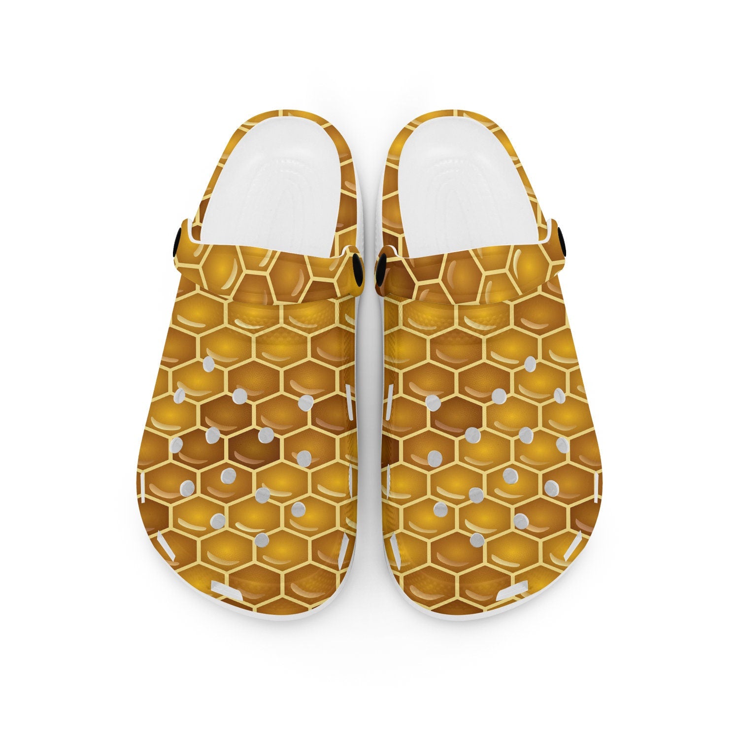 hippieartzone - Honey Bees Animal Clogs for Men and Women