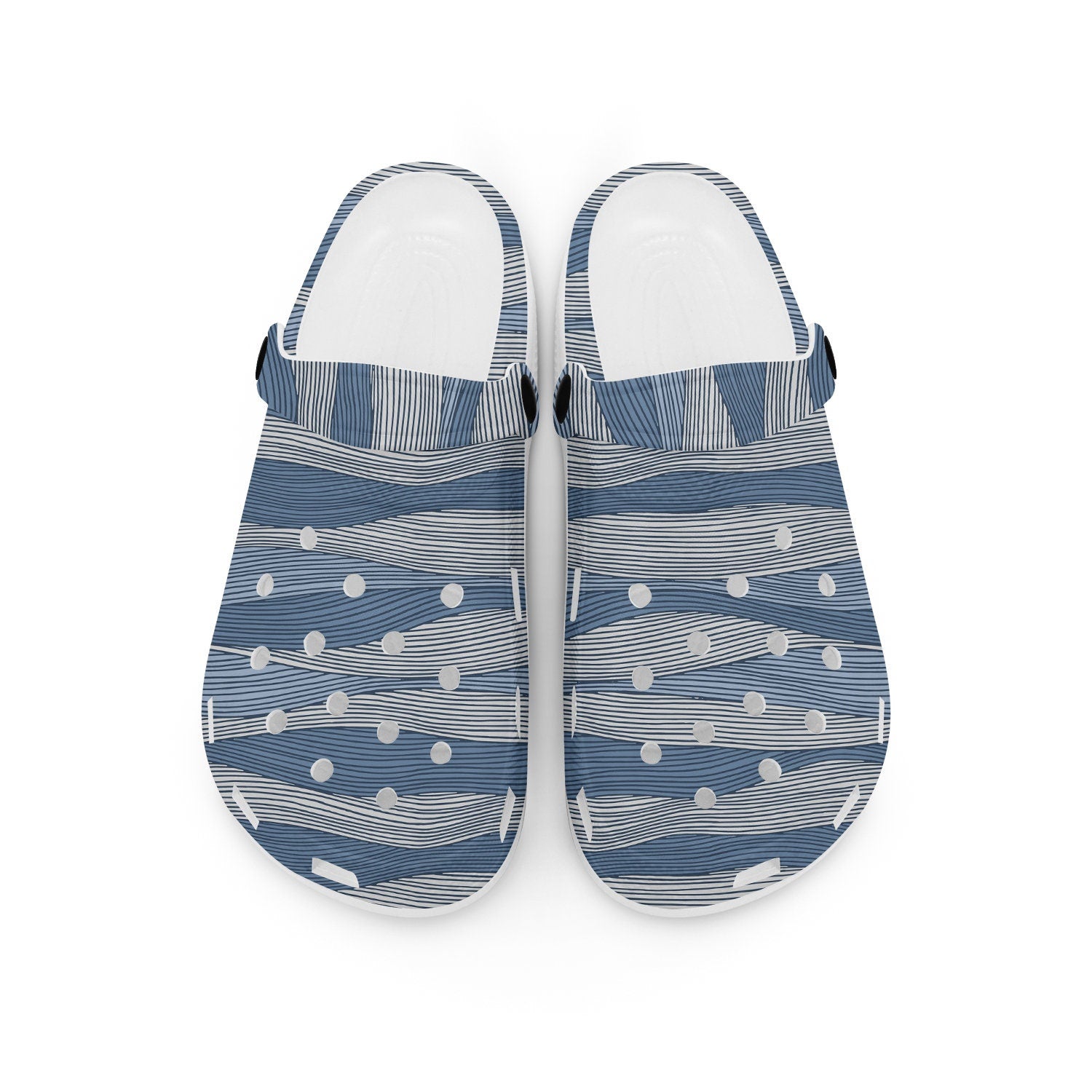 hippieartzone - Asian Wave Abstract Clogs for Men and Women