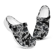 hippieartzone - Raven Skull Crystal Gothic Clogs for Men and Women, printed clogs, , 