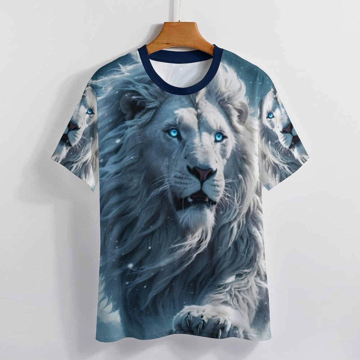 hippieartzone - Lion Face T-Shirt, Animal Lover Shirt, Majestic Lion T-Shirt Shirts Wild Lion Shirt, Animal Shirt, Birthday Gift