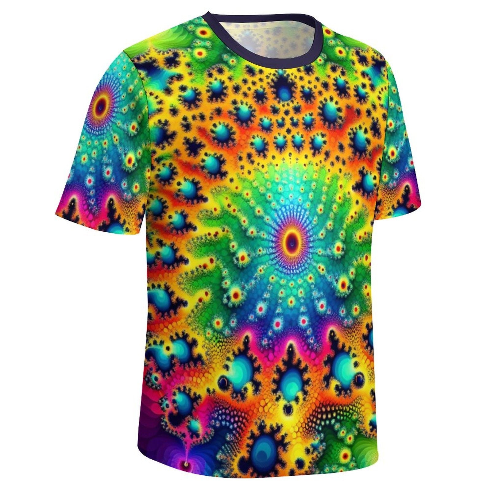 hippieartzone - Men's Trippy Fractal Shirt for Sale by Swaggy Shirts on Etsy, Mandekgrot Shirt, Psychedelic Art T-Shirt, Festival Clothing, Gifts for Father