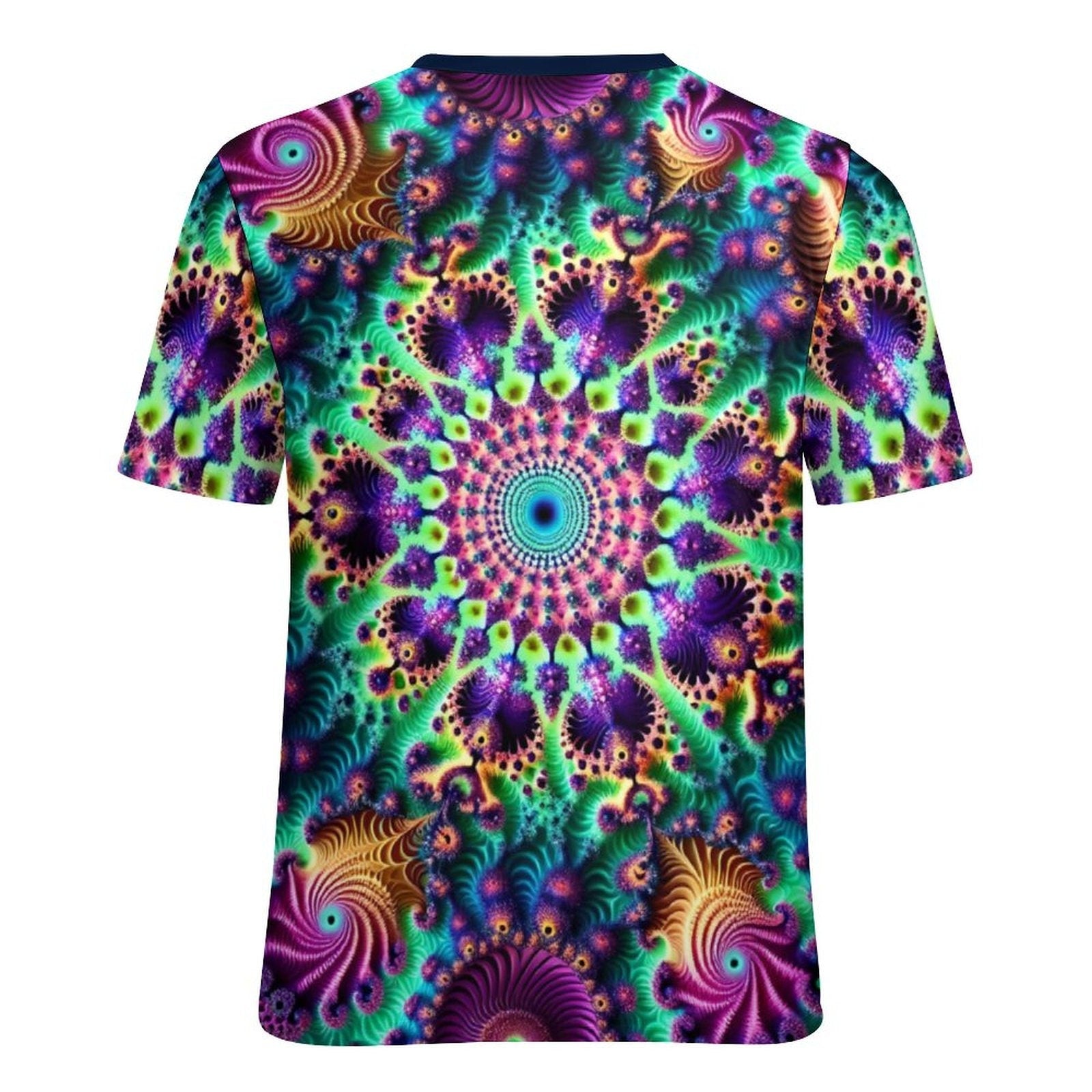 hippieartzone - Fractal T-Shirt, Cool Fractal Shirt for Sale by Swaggy Shirt on Etsy, Funky Trippy Apparel, Psychedelic T-Shirt, Festival Clothing, Dad Gift