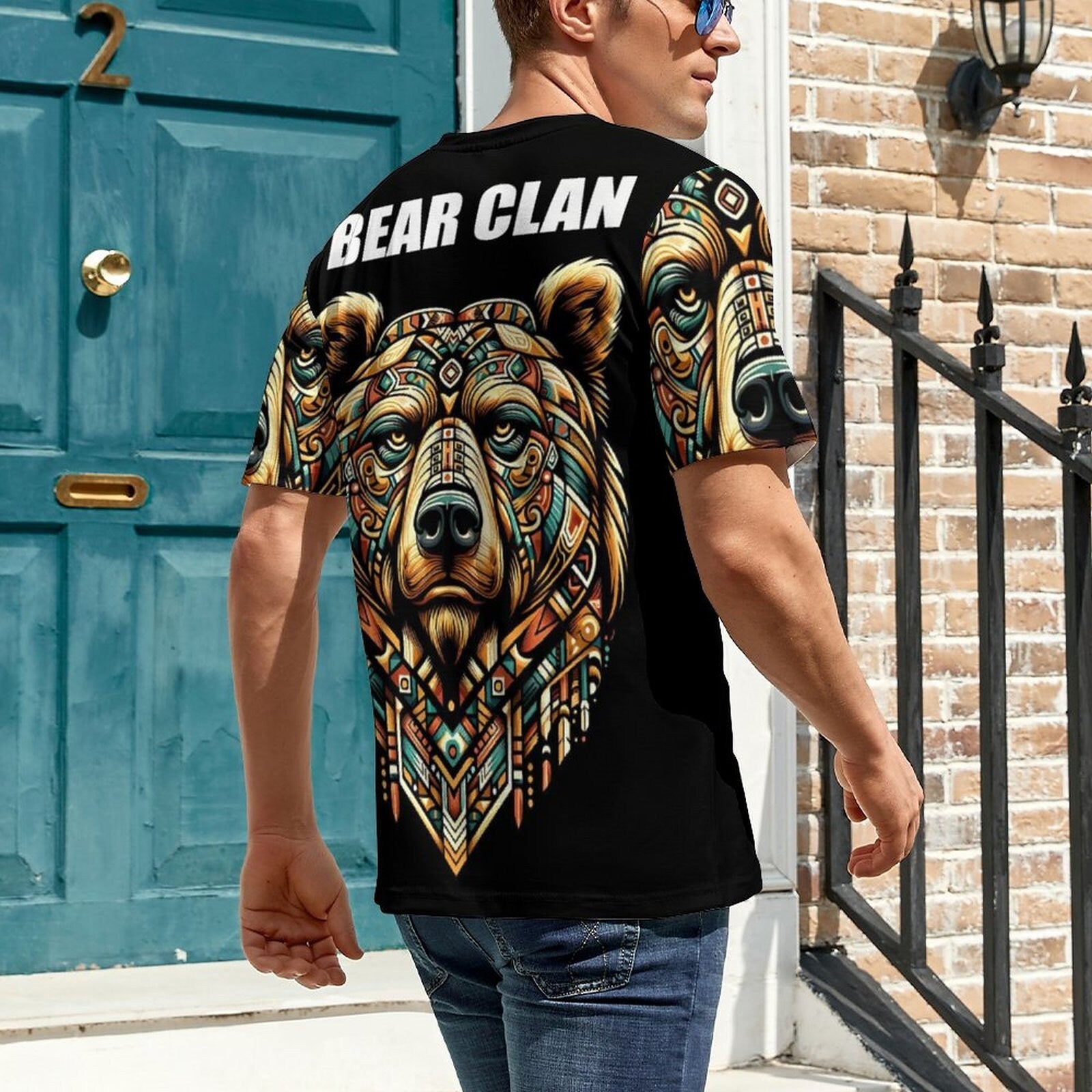 hippieartzone - Bear Spirit Animal T-Shirt, Power Bear Shirt for Sale by Swaggy Shirts on Etsy, Spiritual Shirt, Native Bear Tee, First Nations T-Shirt Gift