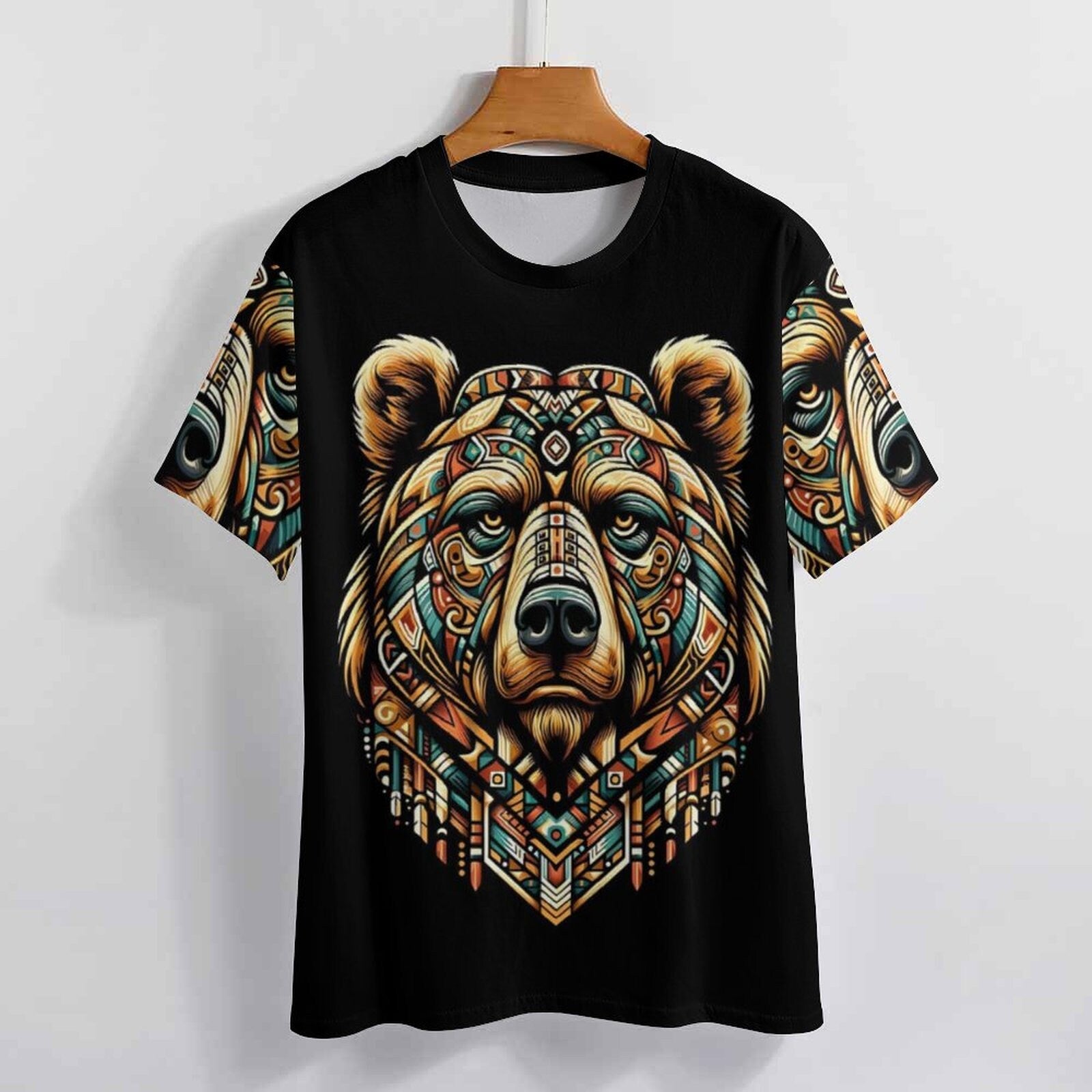 hippieartzone - Bear Spirit Animal T-Shirt, Power Bear Shirt for Sale by Swaggy Shirts on Etsy, Spiritual Shirt, Native Bear Tee, First Nations T-Shirt Gift