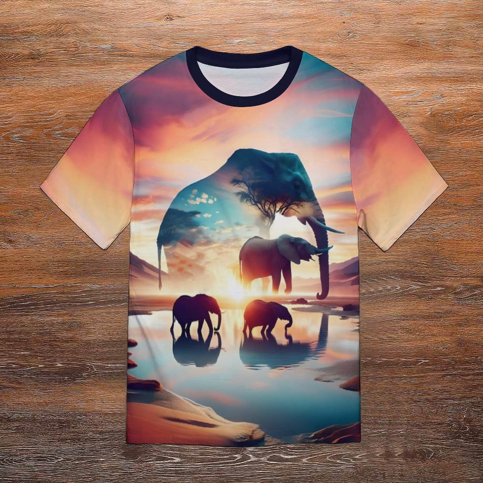 hippieartzone - Sacred Elephant Shirt Shirts Elephant Spirit Animal T-Shirt, Elephant Graphic Shirts, Animal Lovers T-Shirt Gift