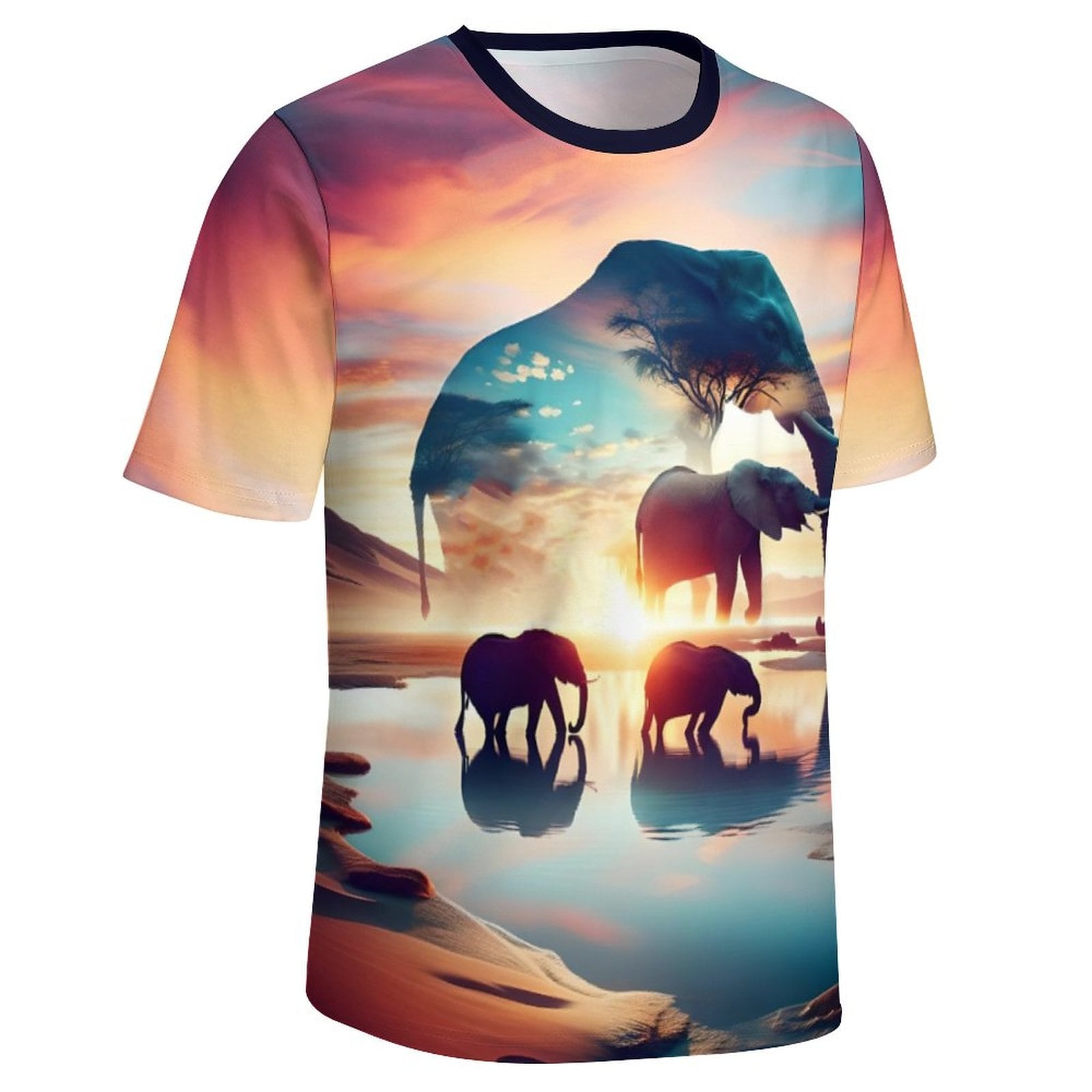 hippieartzone - Sacred Elephant Shirt Shirts Elephant Spirit Animal T-Shirt, Elephant Graphic Shirts, Animal Lovers T-Shirt Gift