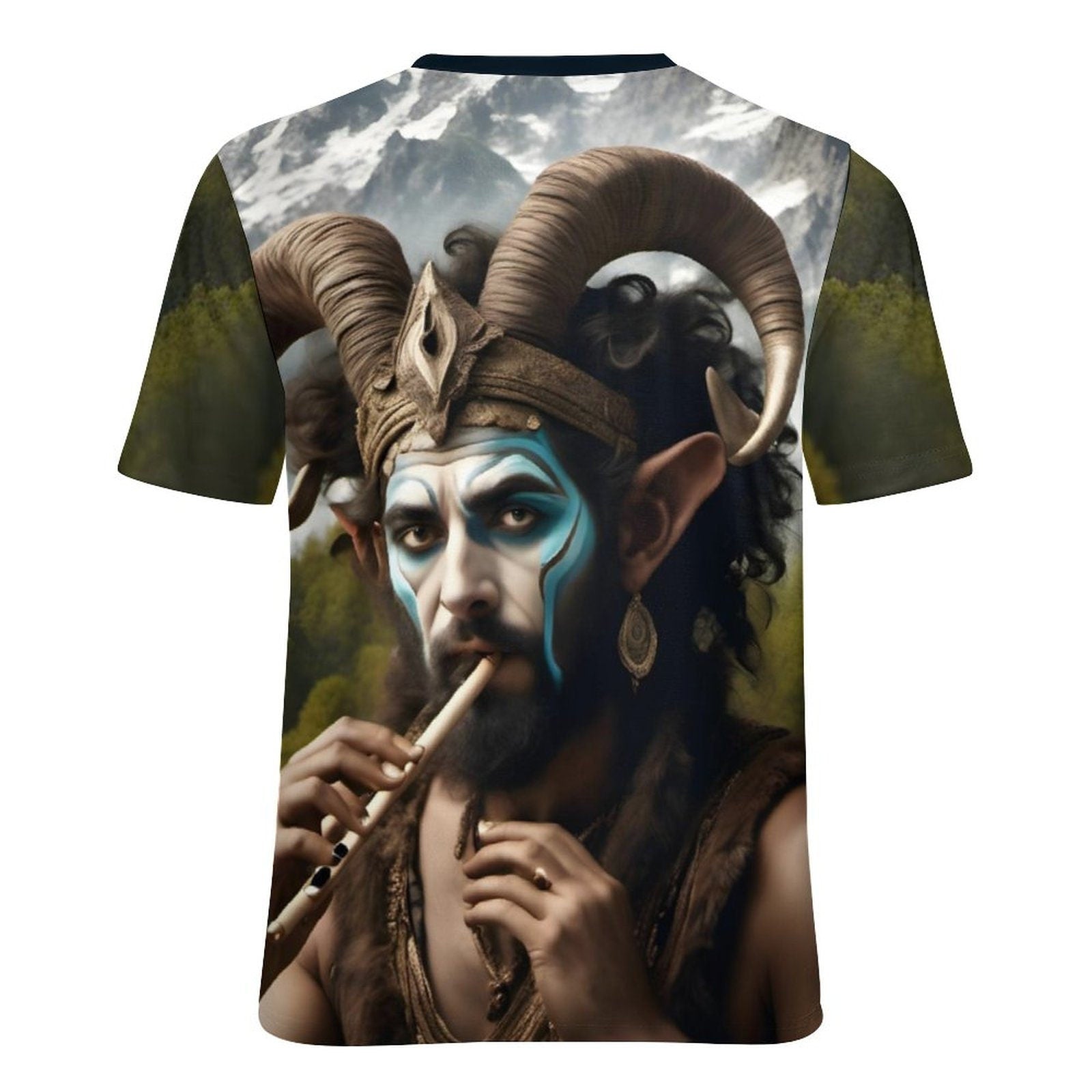 hippieartzone - Pan God T-Shirt For Sale by Swaggy Shirts Spiritual Clothing, Forest God Shirt, Wiccan God Tee, The God Pan Shirt, Gift For Brother