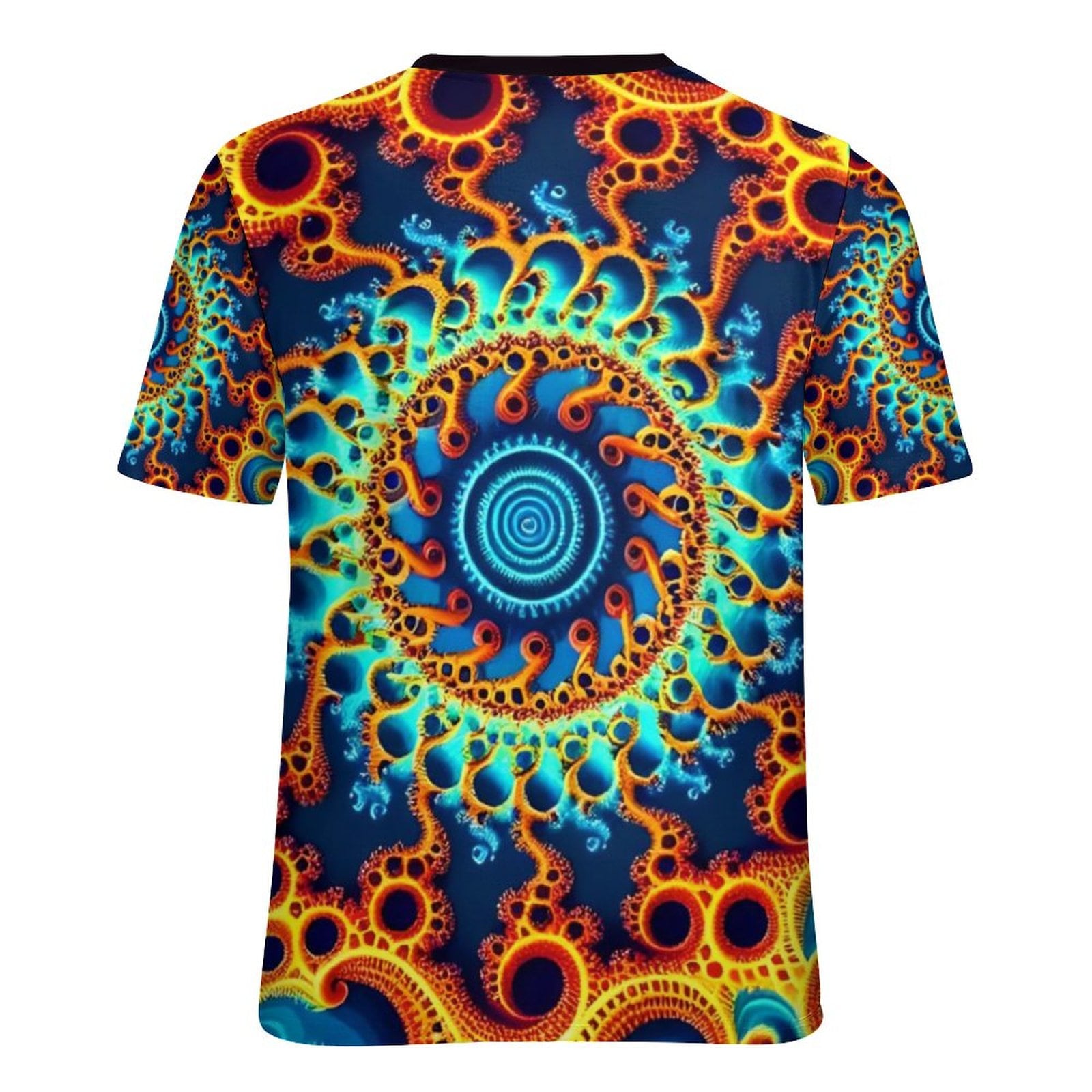 hippieartzone - Funny Fractal Shirt for Sale by Swaggy Shirts on Etsy, Psychedelic T-Shirt, Mandala Set Shirts, Men's Festival Shirt, Fractal Party T-Shirt