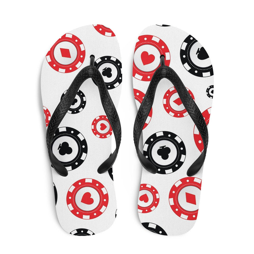 hippieartzone - Poker Chips Flip-Flops