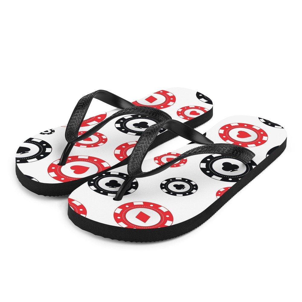 hippieartzone - Poker Chips Flip-Flops