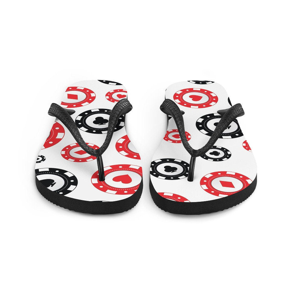 hippieartzone - Poker Chips Flip-Flops