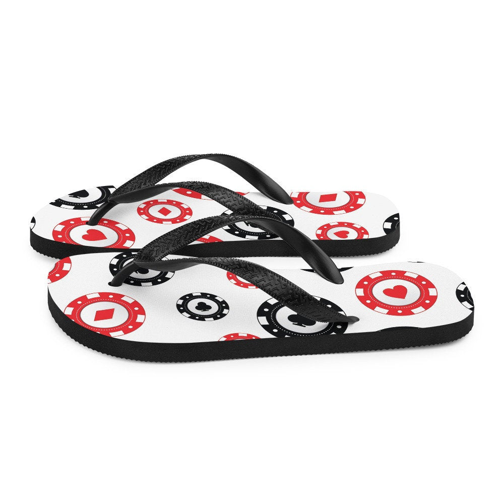 hippieartzone - Poker Chips Flip-Flops