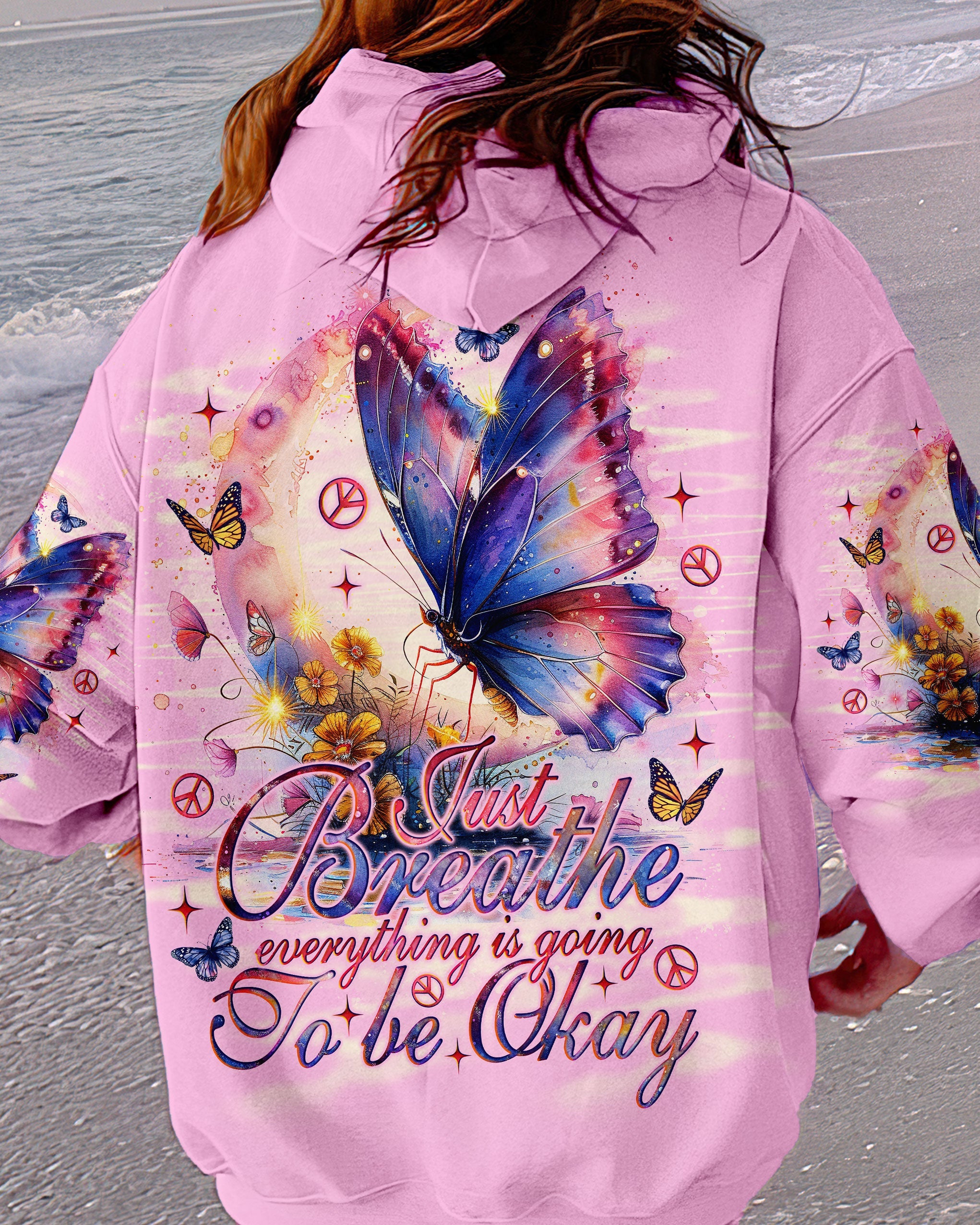 Hippie Art Zone - Just Breathe Butterfly For Hippie