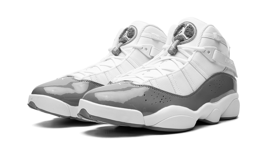 Jordan 6 rings "White / Cool Grey" 322992 121