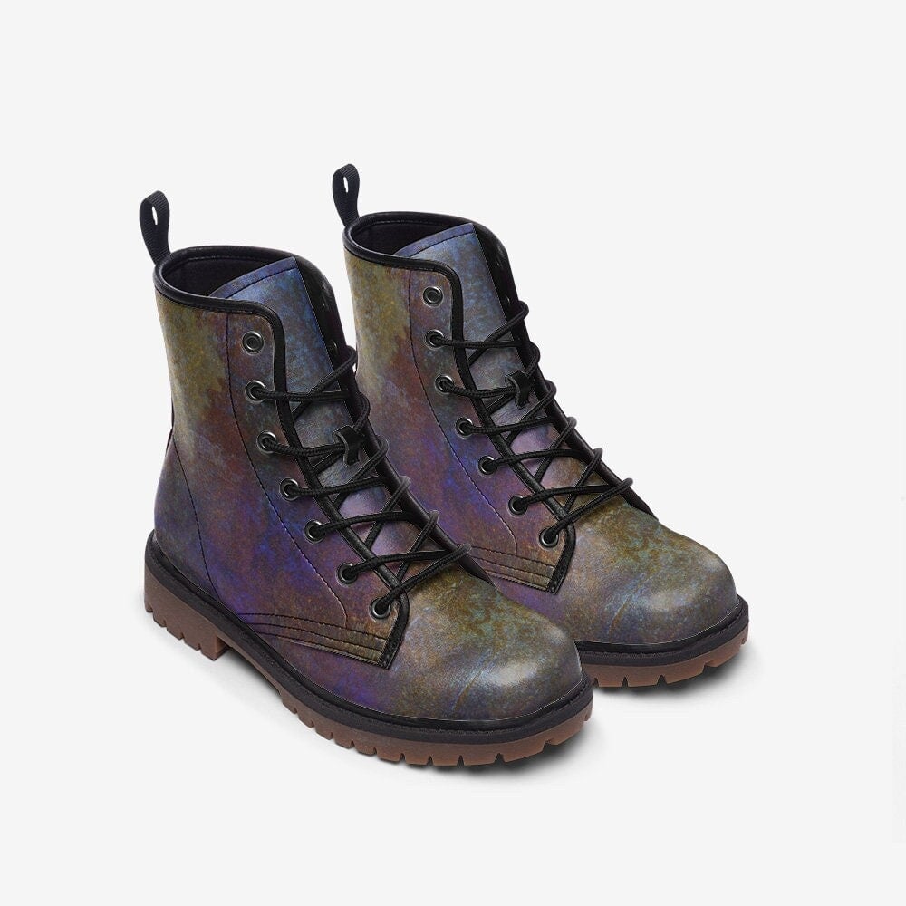 Hippie Art Zone - Laced Vintage Vibes Vegan Leather Boots