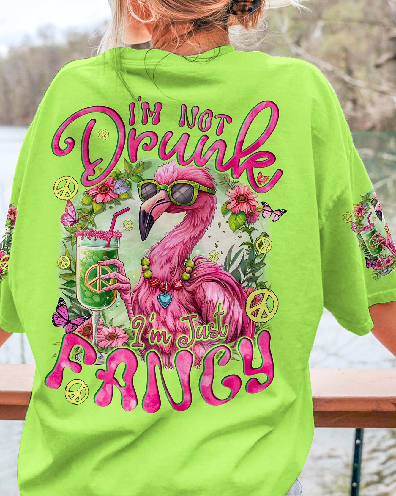 Hippie Art Zone - I'M Just Fancy Flamingo For Hippie