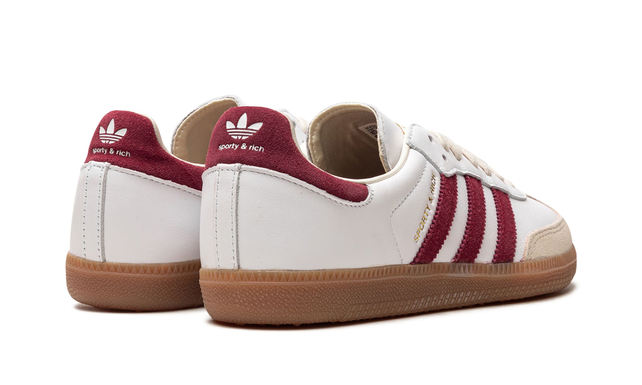 Samba OG "Sporty & Rich - White Core Burgundy" Sneaker IF5660