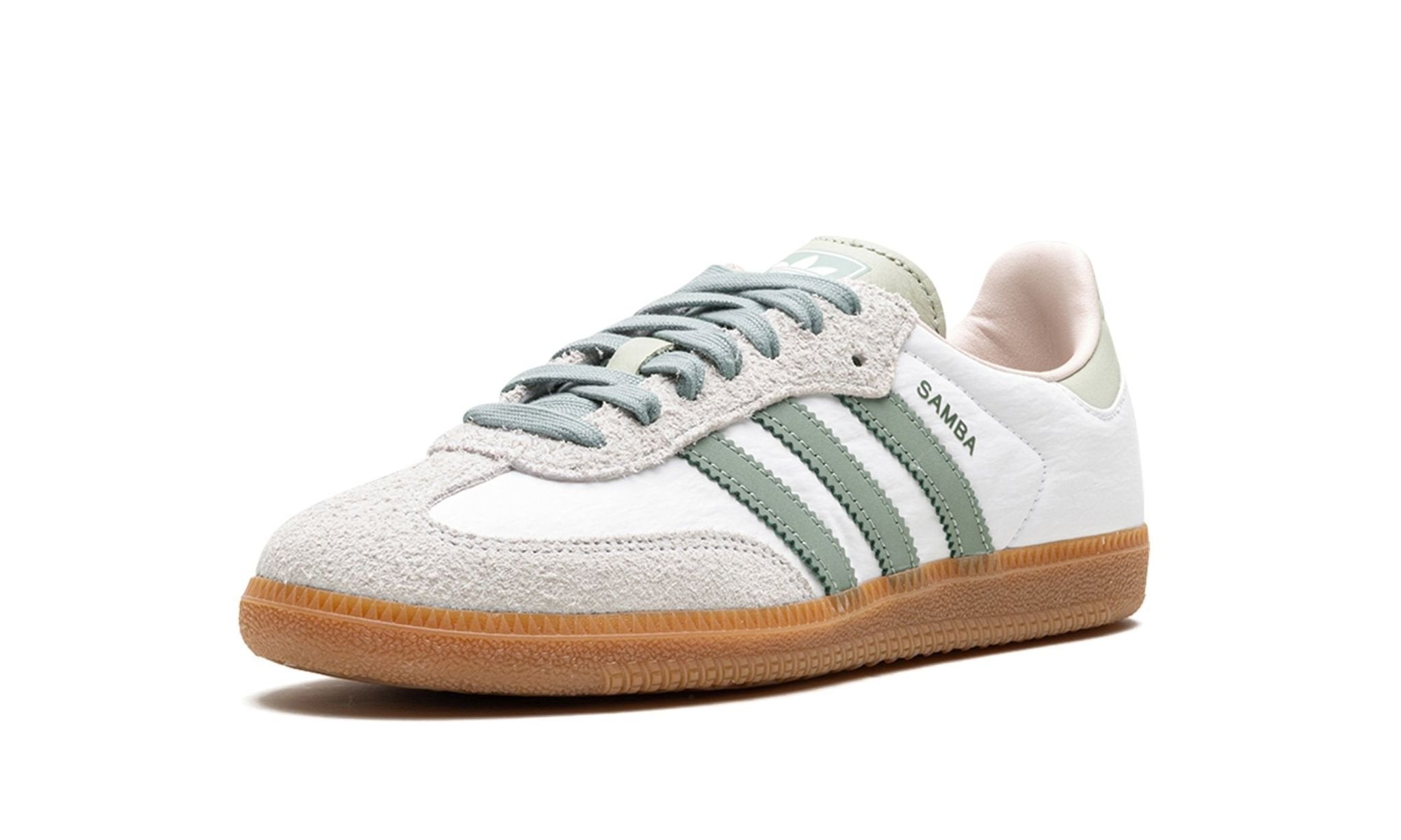 Samba OG Wmns 'Cloud White Silver Green' Sneaker ID0492