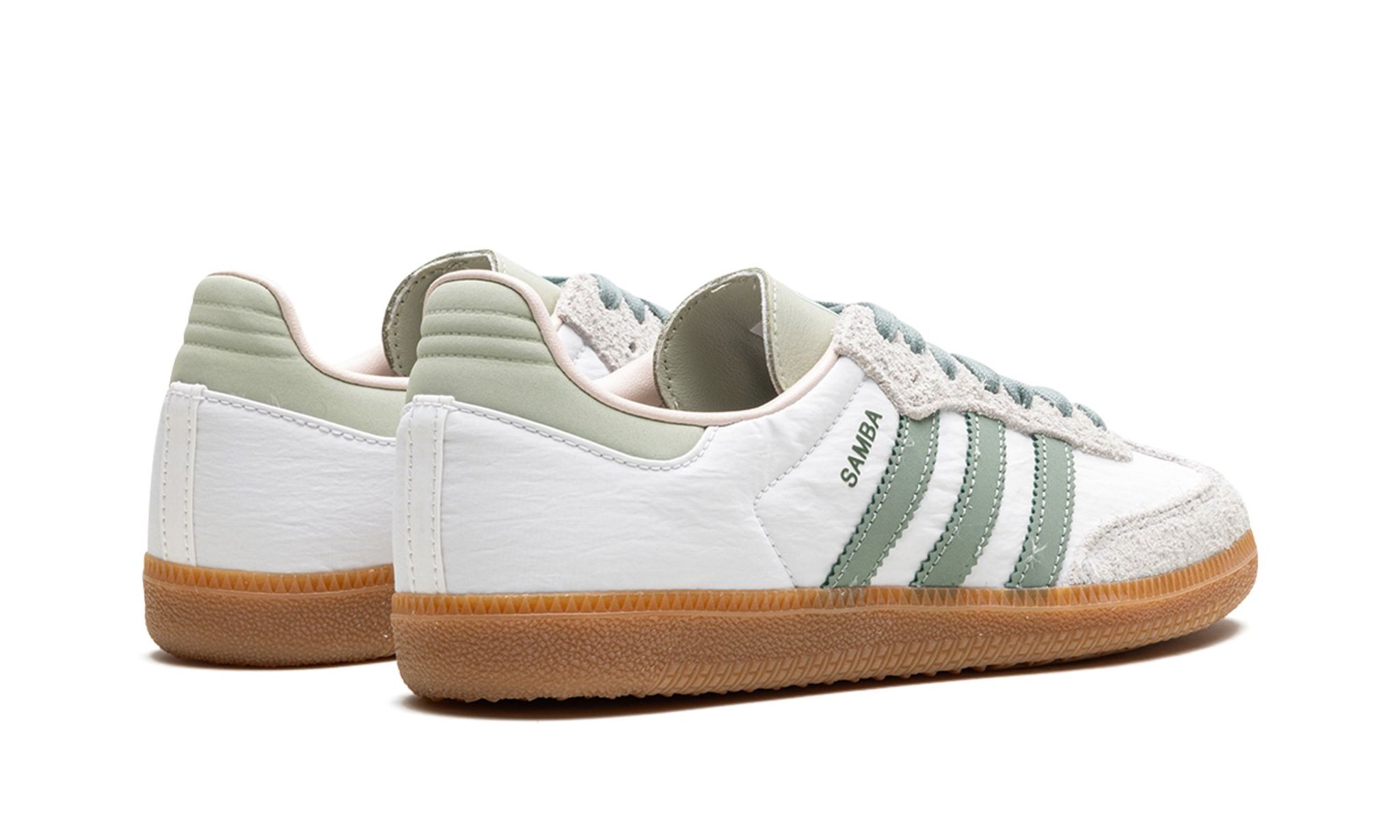 Samba OG Wmns 'Cloud White Silver Green' Sneaker ID0492