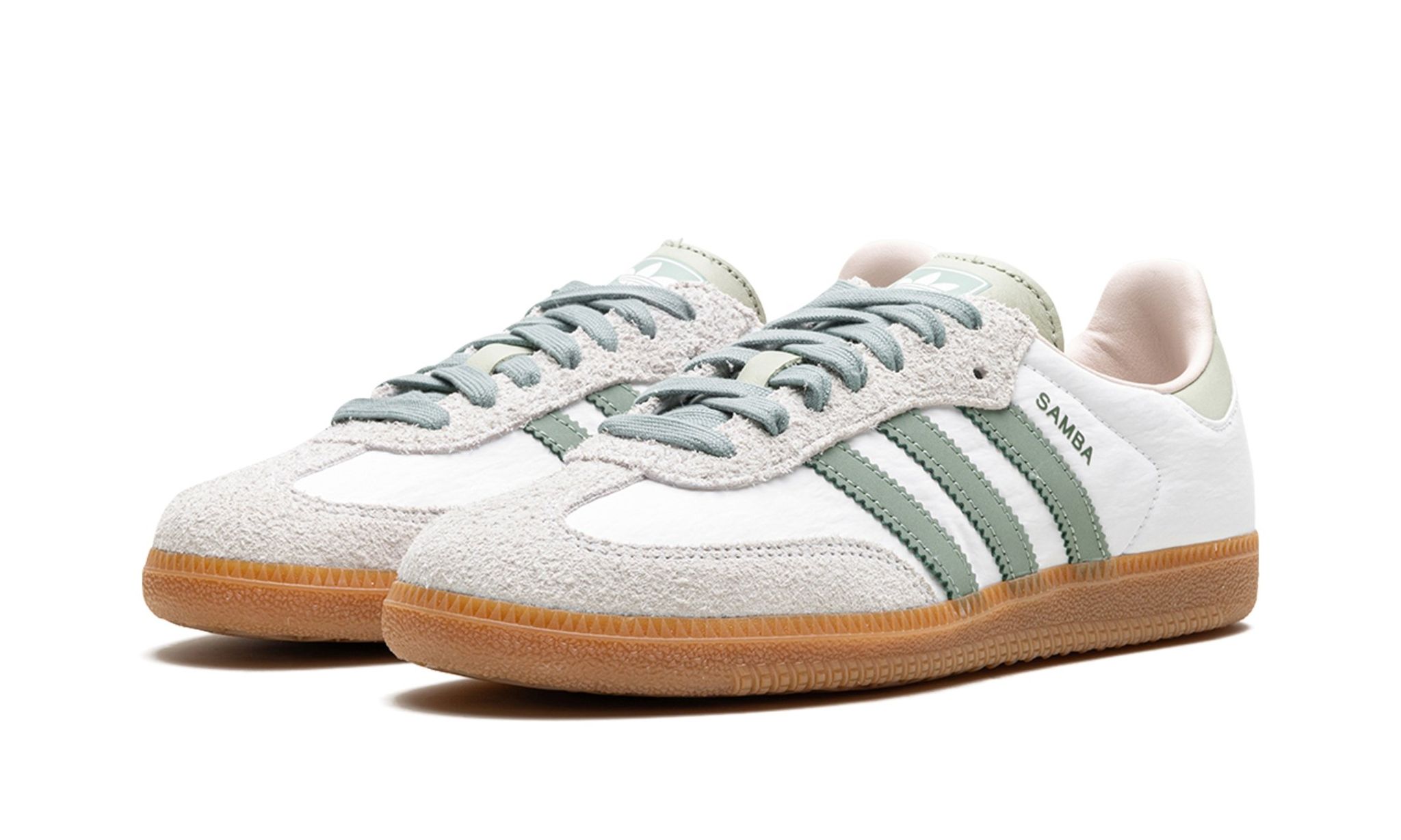 Samba OG Wmns 'Cloud White Silver Green' Sneaker ID0492