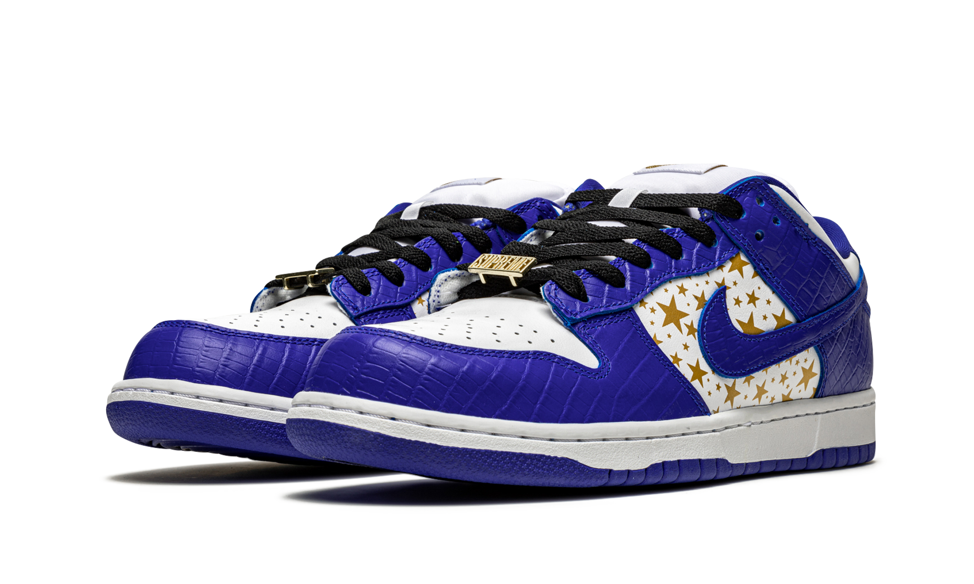 Sb Dunk Low "supreme - Stars - Hyper Blue" - 2