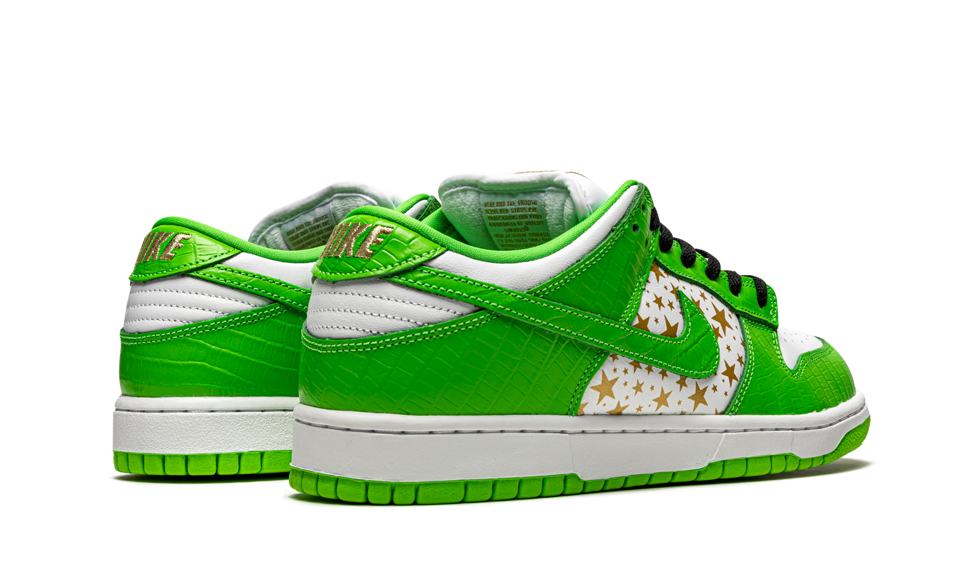 Sb Dunk Low "supreme - Stars - Mean Green" - 3