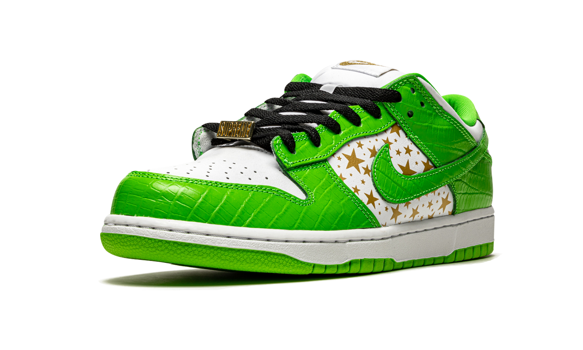 Sb Dunk Low "supreme - Stars - Mean Green" - 4
