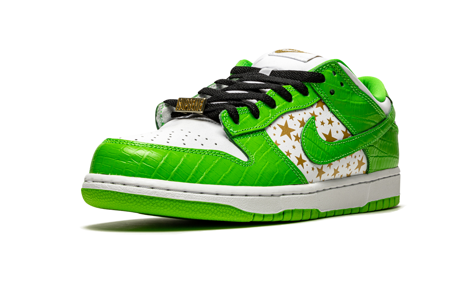 Sb Dunk Low "supreme - Stars - Mean Green" - 4