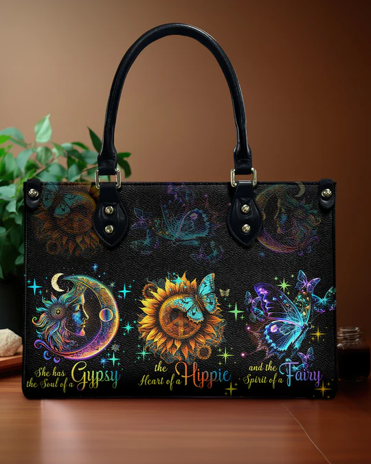 hippieartzone Bag - SPIRIT OF A FAIRY LEATHER HANDBAG