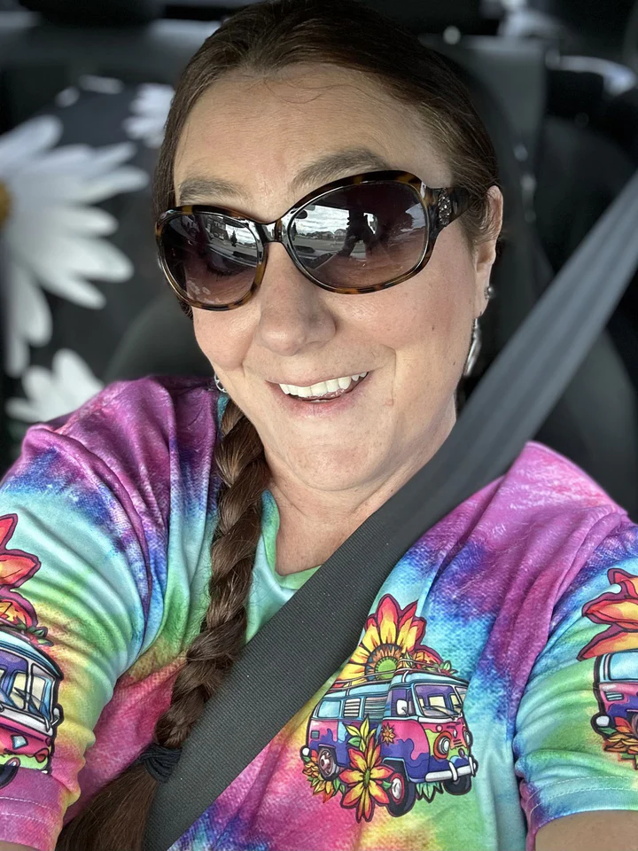 Hippie Art Zone - On A Dark Desert Highway Tie Dye For Hippie