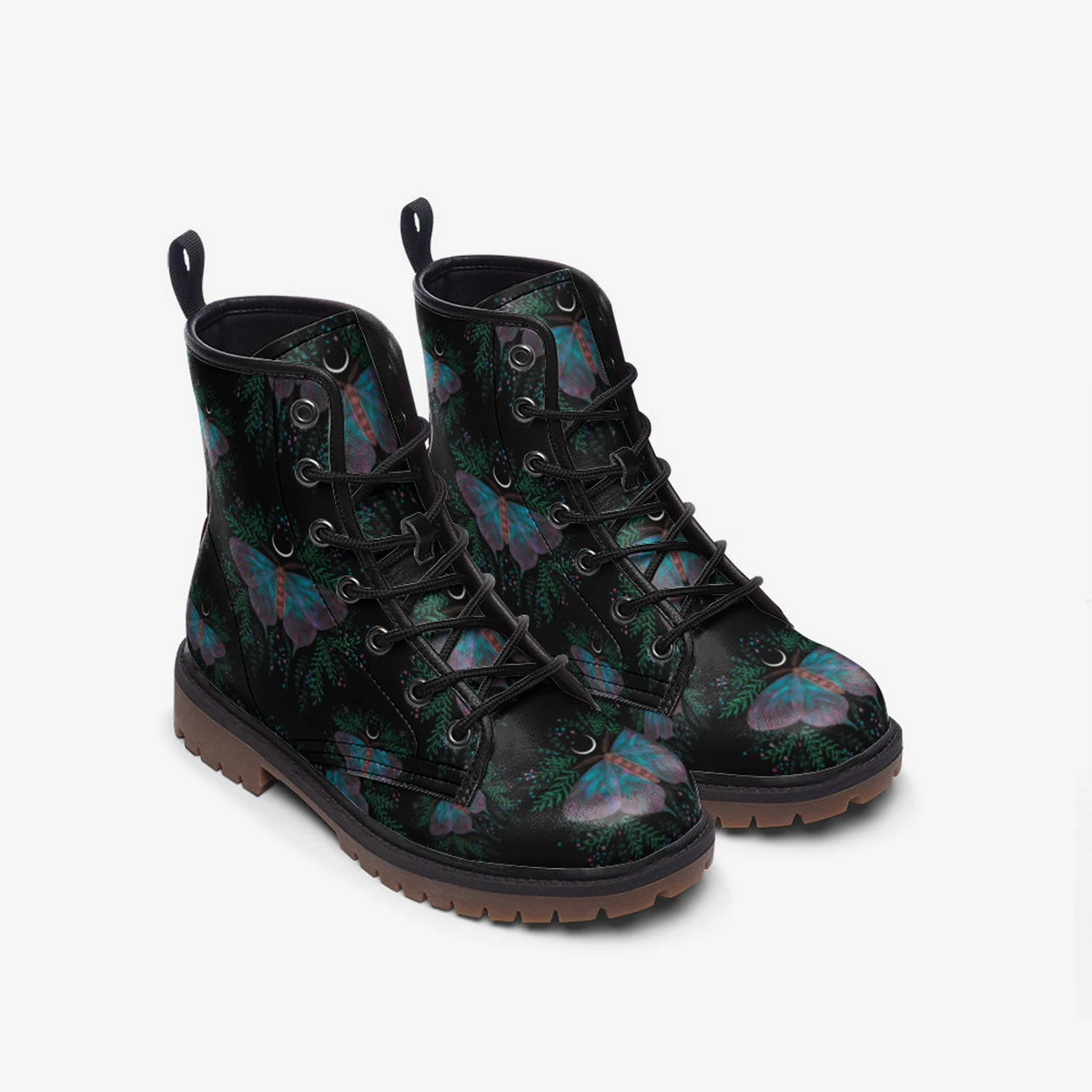 Hippie Art Zone - Dark Celestial Butterflies Boots.