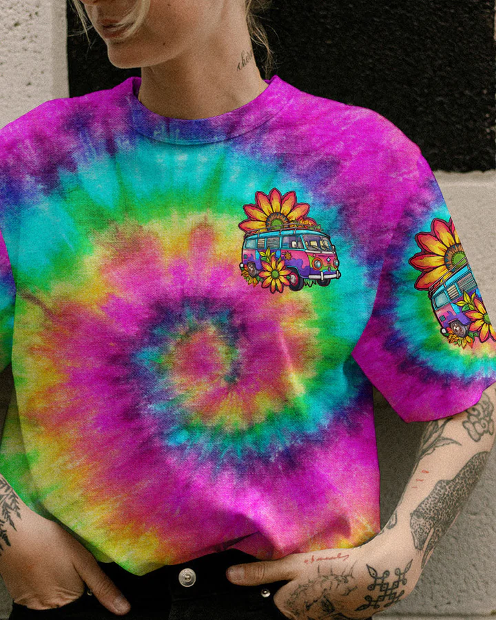 Hippie Art Zone - On A Dark Desert Highway Tie Dye For Hippie