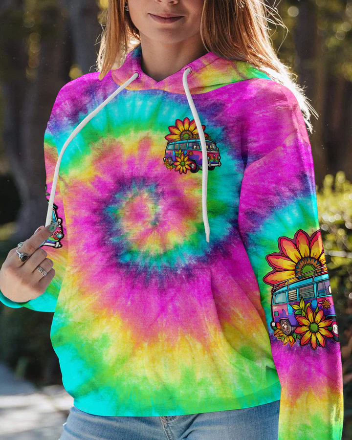 Hippie Art Zone - On A Dark Desert Highway Tie Dye For Hippie