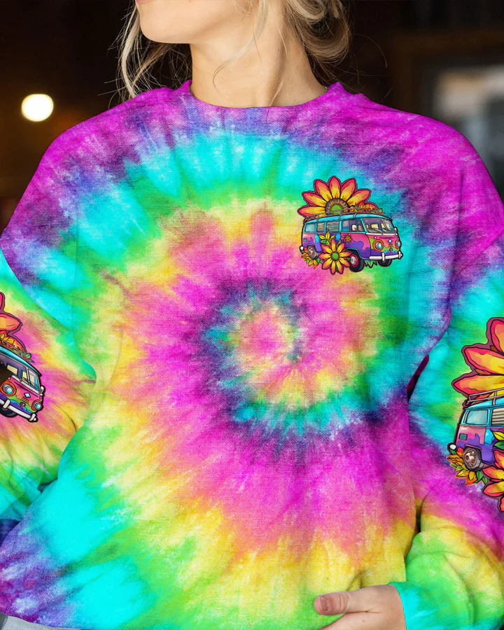Hippie Art Zone - On A Dark Desert Highway Tie Dye For Hippie